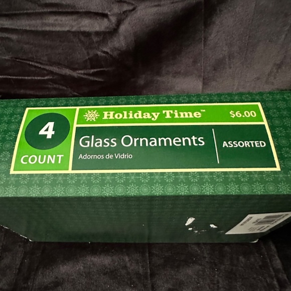 Vintage Holiday Time Christmas Tree glass ornaments - Picture 3 of 3